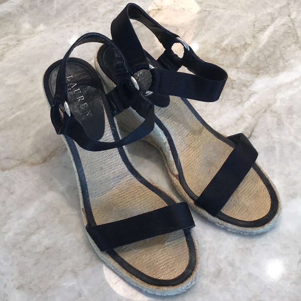 Ralph Lauren Espadrille Wedge Sandals